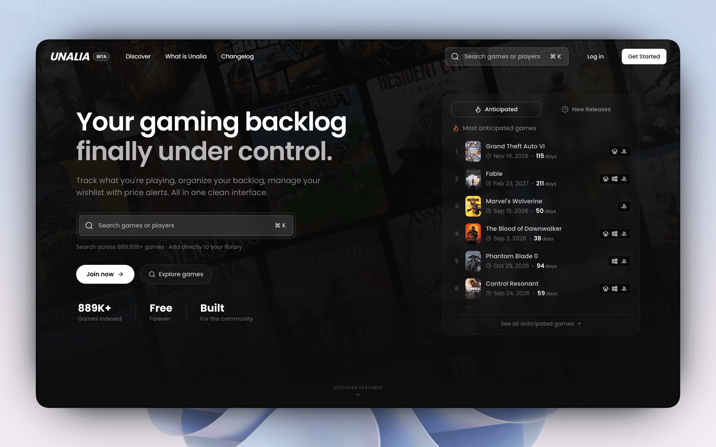 Gère ton backlog de jeux vidéo